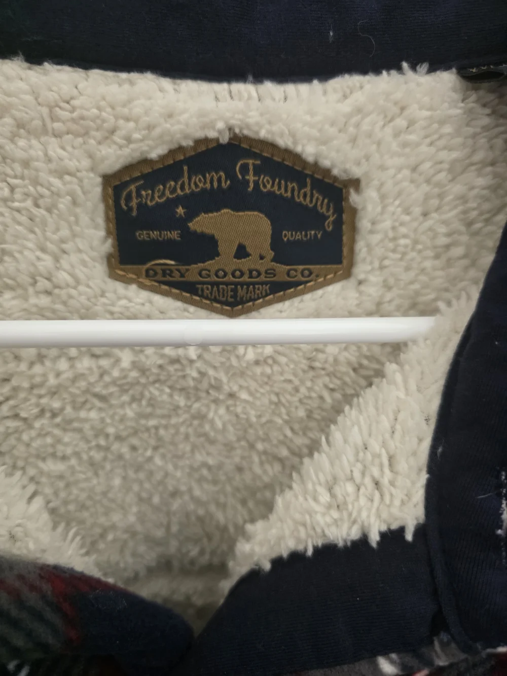 Freedom Founders Mens Plaid Sherpa Ligned Jacket Size XXL